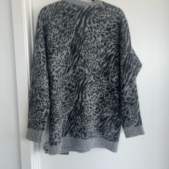 Rails leopard print grey cardigan - Picture 4 of 6